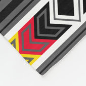 Heilige Orte rot Fleecedecke (Ecke)