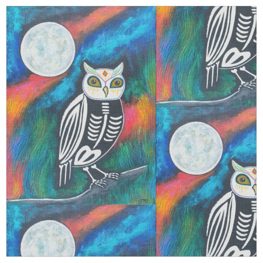 Heilige Owl Stoff (Nahaufnahme)