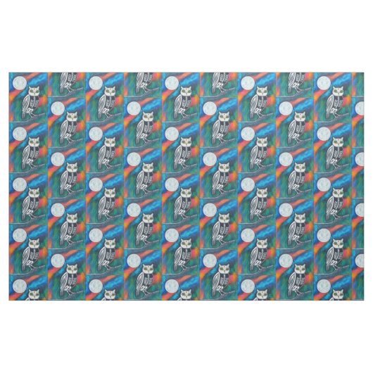 Heilige Owl Stoff (Fat Quarter (45,7 x 55,9 cm))