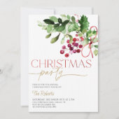 Heilige Party Einladung und Berries (Vorderseite)