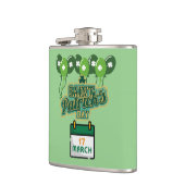 Heilige Patrick's Day editierbare Namen Flachmann (Links)