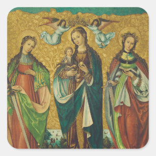 Heilige Perpetua und Felicitas Quadratischer Aufkleber