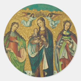 Heilige Perpetua und Felicitas Runder Aufkleber