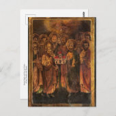 Heilige Peter und Paul als Säulen der Kirche Postkarte (Vorne/Hinten)