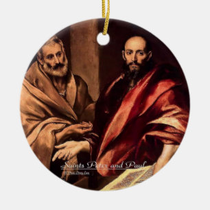 Heilige Peter und Paul Keramik Ornament