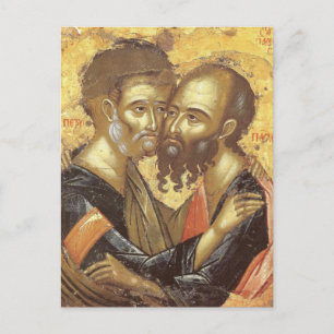 Heilige Peter und Paul Orthodox Christlich Icon Postkarte