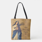 Heilige Philomena Anpassbar Tasche (Rückseite)
