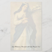 Heilige Philomena Briefpapier (Vorderseite)