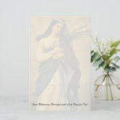 Heilige Philomena Briefpapier (Stehend Vorderseite)