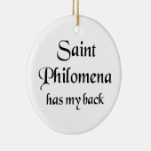 heilige Philomena Keramik Ornament (Rechts)