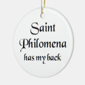 heilige Philomena Keramik Ornament (Links)