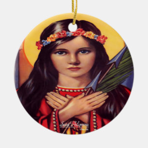 Heilige Philomena Keramik Ornament