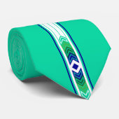 Heilige Plätze (Aqua) Krawatte (Gerollt)