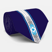 Heilige Plätze (blau) Krawatte (Gerollt)