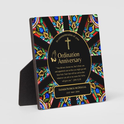 Heilige Priesterspende Pfarrkirche nach Maß Fotoplatte (Vorderseite)