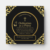 Heilige Priesterspende Pfarrkirche nach Maß Fotoplatte (Vorderseite)