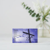 Heilige quere lila visitenkarte (Stehend Vorderseite)