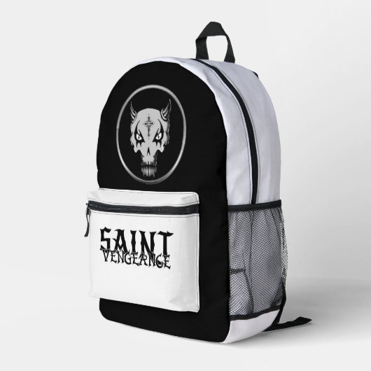 HEILIGE RACHE BEDRUCKTER RUCKSACK (Rückseitige Ecke Rechts)