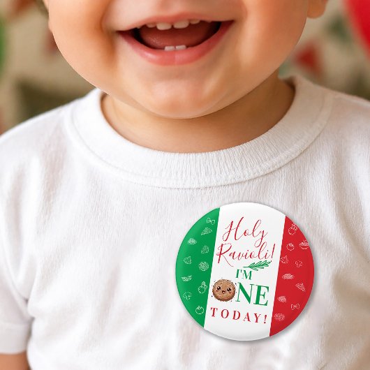 Heilige Ravioli ich bin heute 1 Fleischklößchen Ge Button