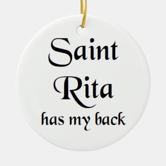Heilige Rita Kaffeetasse Keramik Ornament (Vorne)
