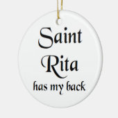 Heilige Rita Kaffeetasse Keramik Ornament (Links)