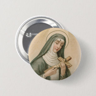 Heilige Rita von Cascia (M 015) Rund Button