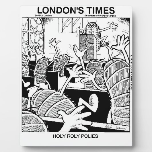 Heilige Roly Polies Lustig Fotoplatte (Vorderseite)