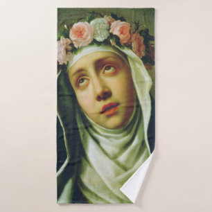 Heilige Rosa von Lima Der Engel von Peru Feine Kun Badehandtuch