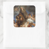 Heilige Rosalie-Unterbrechung für die von der Seuc Quadratischer Aufkleber (Tasche)