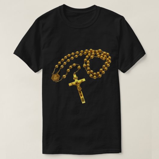 Heilige Rosary Beads katholische Religion Glaube M T-Shirt (Design vorne)