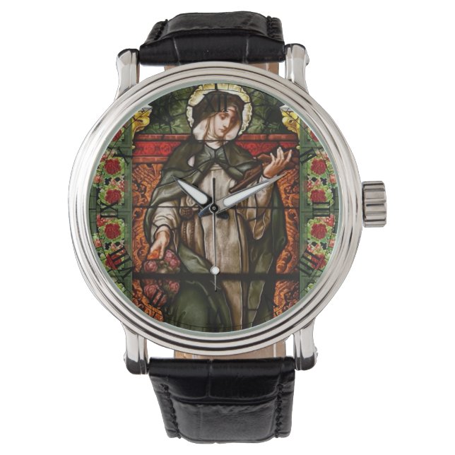 Heilige Rose der Lima Armbanduhr (Vorderseite)