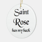 Heilige Rose Kaffeetasse Keramik Ornament (Links)