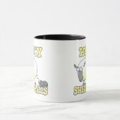 heilige Schafbälle lustig entzückende Garnschaf Tasse (Zentrum)