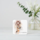 *~* Heilige Schamanen - Tribal Dream Catcher Shama Quadratische Visitenkarte (Stehend Vorderseite)