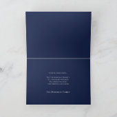 Heilige Schneezene Feiertagskarte (Innenseite)