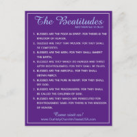 Heilige Schrift Matthew 5:3 bis 5:10 Beatitudes