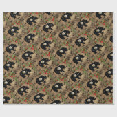 Heilige Schwarze Bären Bald Eagle Wilderness  Geschenkpapier (Flach)