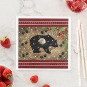 Heilige Schwarze Bären Bald Eagle Wilderness Serviette (Beispiel)