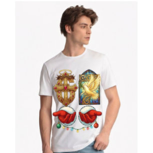 Heilige sechs sieben für Christen Tri-Blend Shirt