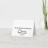 Heilige Sergius und Bacchus Feiertagskarte (Rückseite)