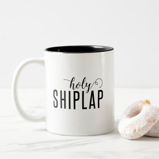 Heilige Shiplap Kaffee-Tasse/Schale Zweifarbige Tasse (Mit Donut)