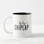 Heilige Shiplap Kaffee-Tasse/Schale Zweifarbige Tasse (Links)
