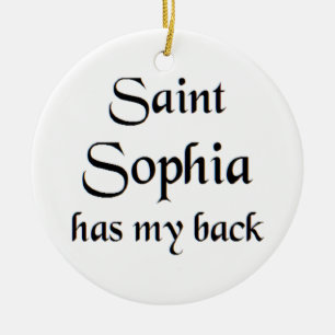 Heilige Sophia Kaffeetasse Keramik Ornament