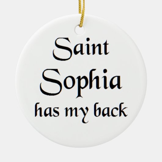 Heilige Sophia Kaffeetasse Keramik Ornament (Vorne)