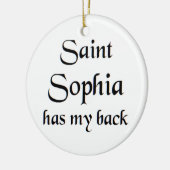 Heilige Sophia Kaffeetasse Keramik Ornament (Links)