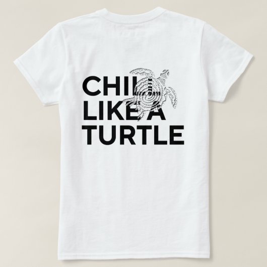 Heilige Spiralschildkröte T-Shirt (Design Rückseite)