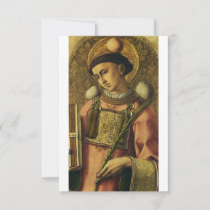 Heilige Stephanus Religiöse Kunst Heilige Karte