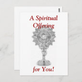 Heilige Stunde Postkarte (Vorne/Hinten)