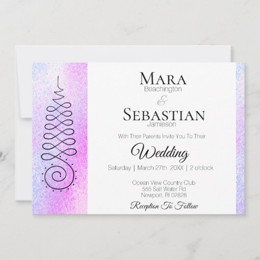 *~* Heilige Symbol Spirituelle Pastelensehen Einladung (Vorderseite)