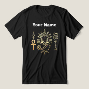 Heilige Symbole Ägyptens Ankh Eye of Horus T-Shirt Tri-Blend Shirt